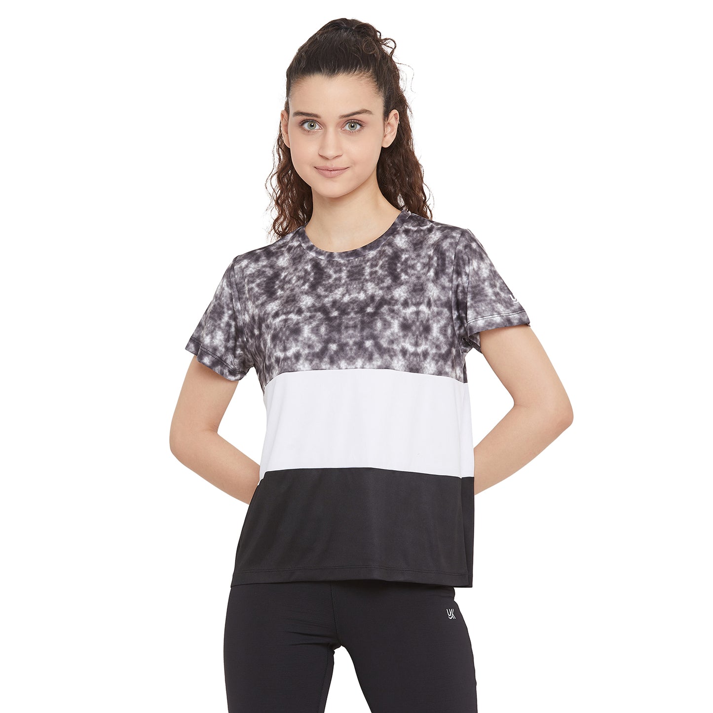 Sublimation Black/White T-Shirt for Woman