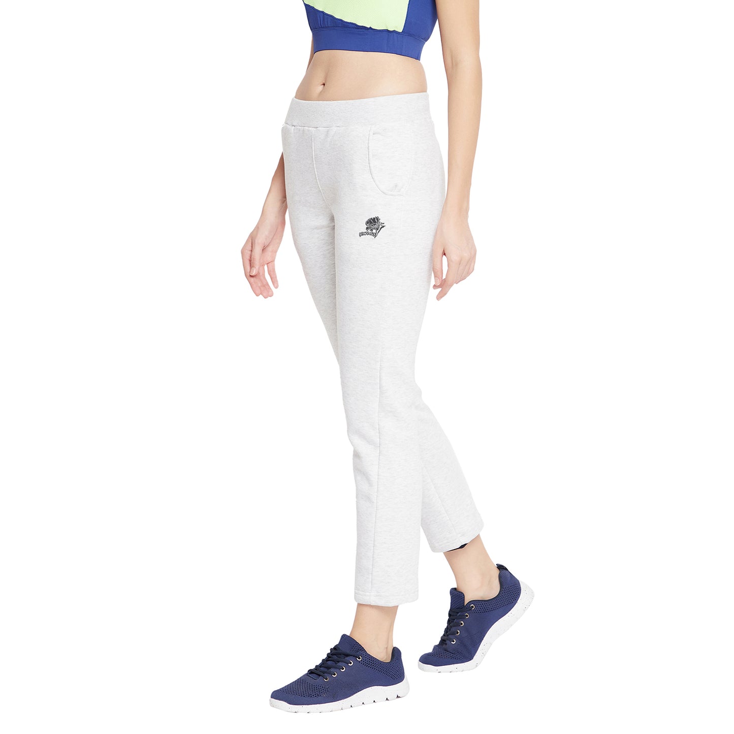 Women Growing Track Pants Grey Color