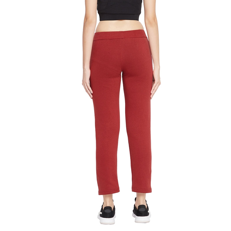 Women Track Pants Maroon Color