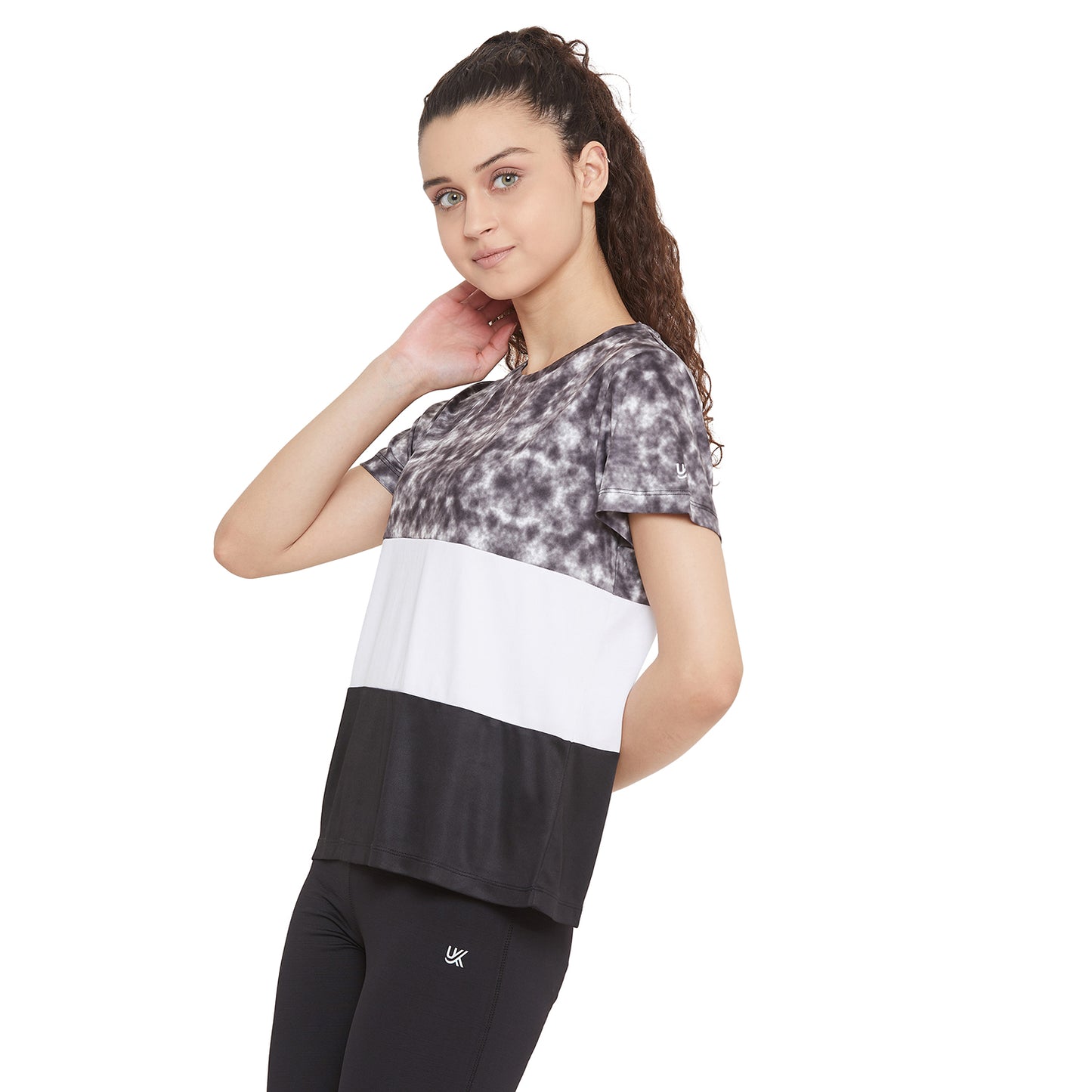 Sublimation Black/White T-Shirt for Woman