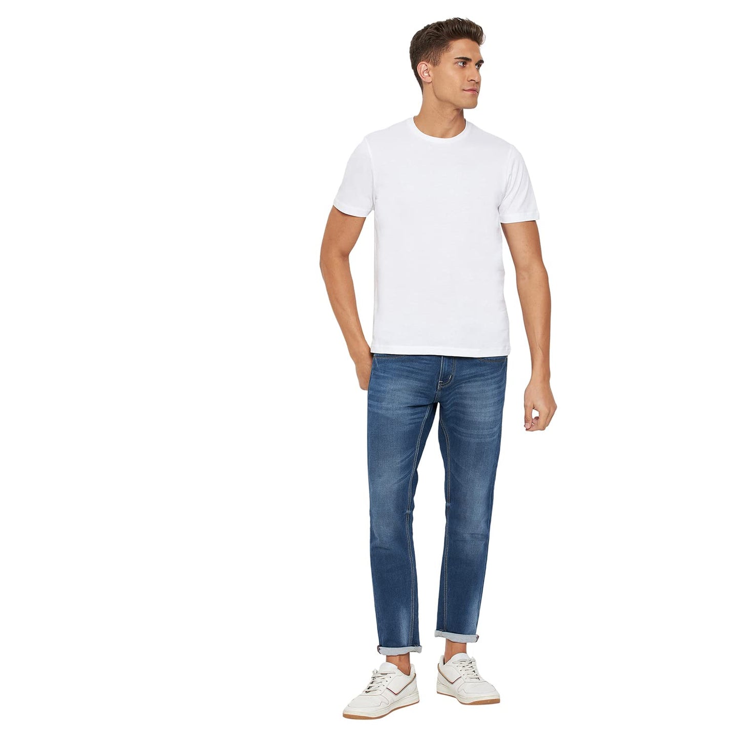 Men's 100% Cotton T-Shirt White Color