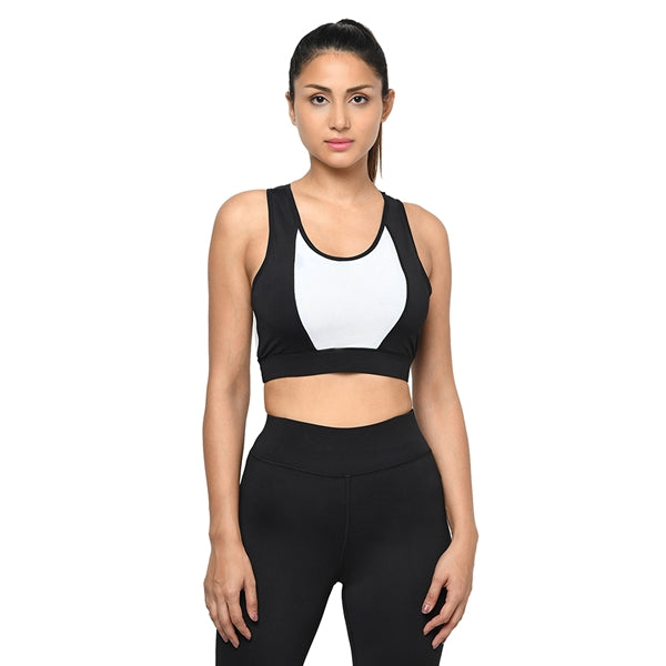 Women Non-Wired Active Yoga Bra Black Color