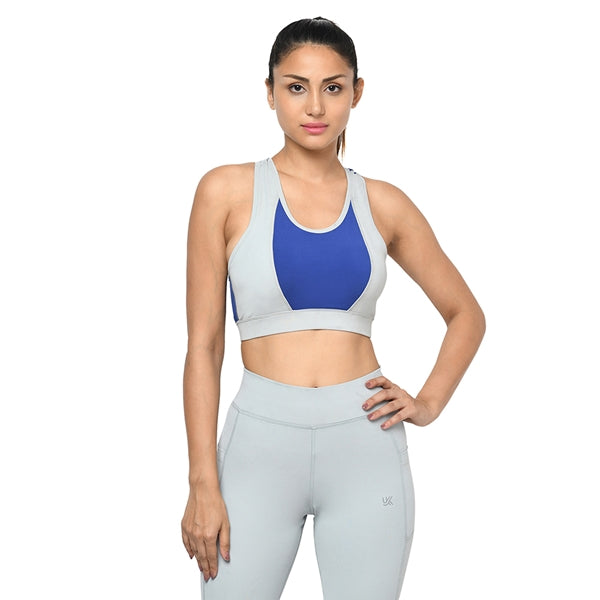 Women Non-Wired Active Yoga Bra Grey Color