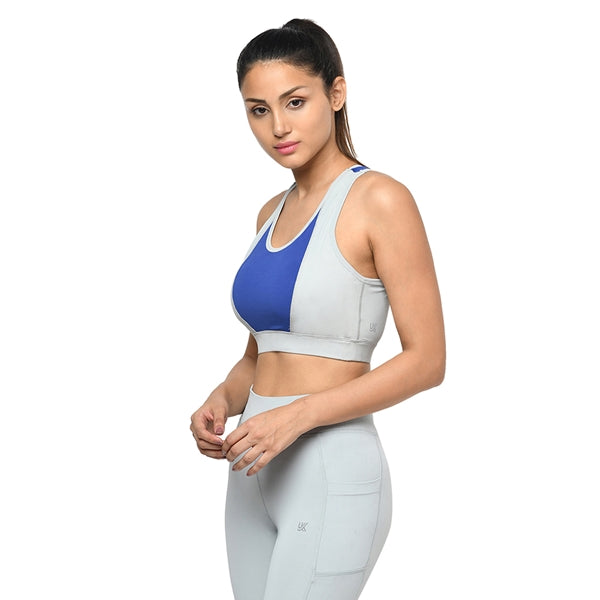 Women Non-Wired Active Yoga Bra Grey Color